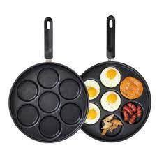 Lovers of baked eggs need a pan that can withstand oven use. Queen Sense Victoria Rolly Multi Egg Non Stick Fry Pan 7 Holes 29cm Korea E Market