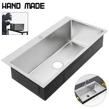 Ebay Sponsored 81cm45cm Acier Inoxydable Evier 1 Bol Evier Carre Simple Bol Kitchen Sink Lavabo Evier Inoxydable