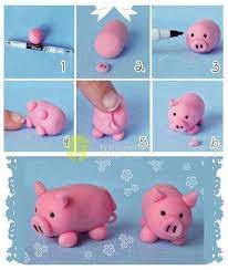 اعمال فنية للاطفال بعجينة الصلصال مع طريقة تحضير عجينة الصلصال في البيت baby effect fondant animals fondant figures fondant decorations