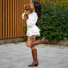 Russell Cognac Texan Boots