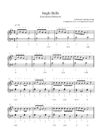 Jingle Bells By Traditional Piano Sheet Music Intermediate Level
