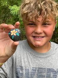 Finding rocks at Lake Harbor Park