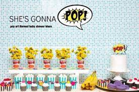 Pop Art Themed Baby Shower Ideas Baby Shower Decorations For Boys Baby Shower Baby Shower Themes