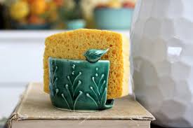 99 get it as soon as mon, jul 12 Home Living Napkin Holders Pottery Sponge Holder In Pumpkin With Cream Edge Ready To Ship Soap Dish Ceramic Sponge Holder