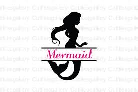 Download Mermaid Monogram Graphic By Cutfilesgallery Creative Fabrica SVG Cut Files