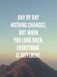Day By Day Nothing Changes But When You Look Back Everything Is Different C S Lewis Quote Change Quotes Cs Lewis Quotes Quotes To Live By