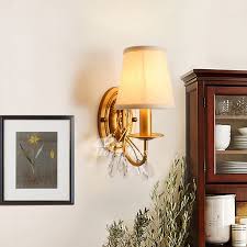 Next to the bedroom or your favorite reading chair, you might consider wall mounted reading lights. Rustic Wall Sconce Wrought Iron Fabric Crystal Modern Decorative