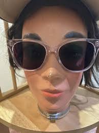 Designer Barton Perreira Hannah frame. Color is Coy