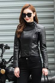 Women Leather Jacket Leather Jackets Women Faux Leather Bomber Jacket Leather Jacket Girl