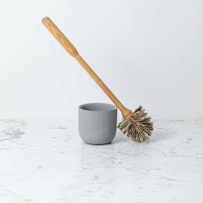 Iris Hantverk Birch Toilet Brush In Light Grey Concrete Stand The Foundry Home Goods Toilet Brush Light Grey Wood Polish