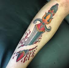 This particular tattoo design can represent everything from a devotion to the military to an expression of a sharp betrayal. 50 Traditional Dagger Tattoo Designs With Meaning 2021