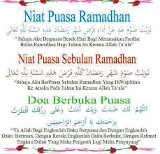 Niat Puasa Bulan Ramadhan Doa Sholat