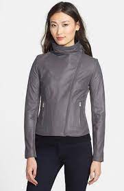 Lamarque Turtleneck Leather Jacket Nordstrom Jackets Leather Jacket Rain Jacket Women