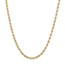 14k gold chain with picture pendant. Everlasting Gold 14k Gold Rope Chain Necklace