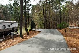 The information on their website about each campsite is. Lake Greenwood State Park Campsite Photos Info Reservations