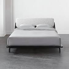 Black Bed Frame With White Headboard Drommen Black Bed Cb2 Black Queen Bed Bed Frame And Headboard Black Bedding