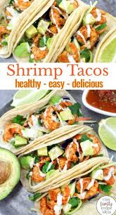 Prepare toppings and set out. I Love Shrimp Tacos Shrimp Tacos Fish Tacos Chicken Tacos And Every Other Taco Recipe Is A Favorite F Healthy Shrimp Tacos Healthy Tacos Easy Family Meals