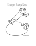 Coloring is essential to the overall development of a child. Leap Day Coloring Pages