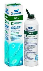 125 ml nasal spray bottle. Sinomarin Orl Natural Nasal Decongestant 200 Ml