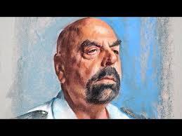 Pastel Portrait of David Lyman by Paul Barton, artist