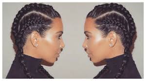 Cornrows are a trendy hairstyle where the hair is braided finely close to the scalp. How To Cornrow With Extension For Beginners Youtube
