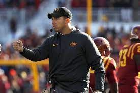 Matt Campbell Of Iowa State Turns Down Jets Interview Request Nfl News Nfl Update Nfl Nfl Slash Matt Campbell Iowa State Football Coach