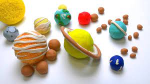 Diy How To Make Play Doh Solar System Planets Its Moons How Many Moons In Universe Play Dough Youtube