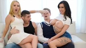 MomSwap - Big Titted Redhead Milf And Flexible Cougar Swap and Fuck Their  Stepsons After Workout