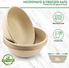 Eco friendly coconut bowls & spoons set | organic buddha bowl set w bamboo straw. China Basking Renewable Paper Bowls Eco Friendly Biodegradable Disposable Bowls Hot Soup And Cold Food Heavy Duty Quality Natural Made Of Bagasse Sugarcane China Eco Product And Made Of Sugarcane Price
