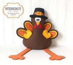 Turkey Sewing Pattern Felt Turkey Stuffed Animal Pattern Etsy Animal Sewing Patterns Sewing Stuffed Animals Stuffed Animal Patterns
