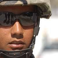 U.S. Army Sgt. Erik Herron, assigned to the 66th Military