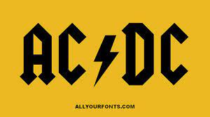 One such example is ac/dc. Ac Dc Font Download All Your Fonts