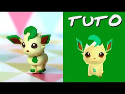 Tuto Fimo Phyllali Leafeon De Pokemon Rumble World Tuto Fimo Tuto Fimo Facile Pokemon Pyroli