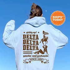 Delta Delta Delta Giddy Up Cowgirl Sorority Sweatshirt