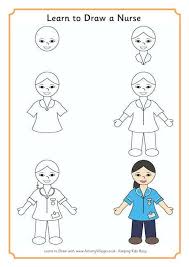 Is her neighbour willing to pay? Learn To Draw A Nurse Uk Nurse Drawing Learn To Draw Easy Drawings