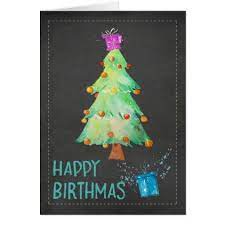 Maybe you would like to learn more about one of these? Happy Birthmas Birthday On Christmas Birthday Card Zazzle Com Christmas Birthday Cards Birthday Cards Diy Birthday Cards