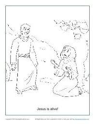 Jesus Is Alive Resurrection Coloring Page On Sunday School Zone Jesus Is Alive Coloring Pages Bible Coloring Pages