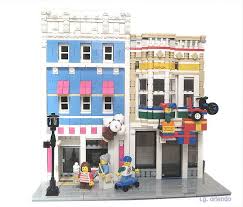 Treat Street Ice Cream And Toy Shop Lego Creations Lego Modular Lego House