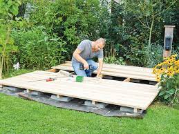 Bau eines podests aus douglasie für die terrasse oder den garten. Holzdeck Bauen Diy Academy