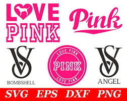 Love Pink Svg File Cricut Silhouette Iron On Vs Dog Clipart Clip Art Printable Print Decal Par Victoria Secret Pink Logo Cricut Projects Vinyl Silhouette Vinyl
