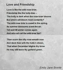 Love And Friendship Emily Bronte Emily Bronte Friendship Love Poets
