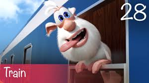 Booba refers to a series of reaction images, textual reactions and fan art and other memes revolving around the word booba and images of various characters cartoonishly popping their eyes in desire. Booba Train Episode 28 Cartoon For Kids Youtube