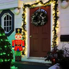 Decorate your winter and christmas party with the toy soldier cutout. Christmas Lighted Nutcracker Decorations Total Home Decor