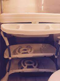 With a white nylon strap, the honey and creme changing pad is a soft, cushiony, and ultimately safe way of supporting your baby during changing time. 2 In 1 Primo Euro Spa Baby Bath And Changing Table Babies Kids Baby Nursery Kids Furniture Changing Tables Stations On Carousell