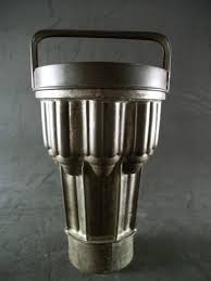 Rare Antique Tin Tube Cake Pan With Lid Steam Pudding Jello Mold Mould Baking Ebay