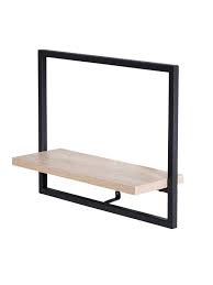 Get that clean, modern look for your wall display. Honey Can Do Floating Wall Shelf Black Office Depot