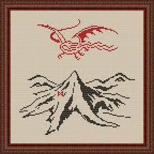 I jotted down the pattern for my dragon as best as i could, i did this free hand so there was a bit of trial and error check the best positioning for the eyes. Hobbit Cross Stitch Pattern Craftsy Cross Stitch Patterns Geeky Cross Stitch Cross Stitch Charts