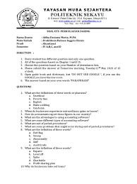 Maybe you would like to learn more about one of these? Soal Quiz 3 Akuntansi 4 Balance Sheet Financial Services