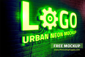Free Neon Sign Mockup Photoshop Supply Free Logo Mockup Psd Sign Mockup Free Logo Mockup