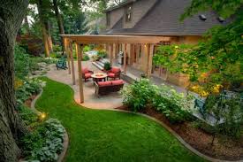 Backyard designs to inspire your outdoor spaces with water features, sun decks, patios and fire pits! Backyard Landscape Designs Beideo Com